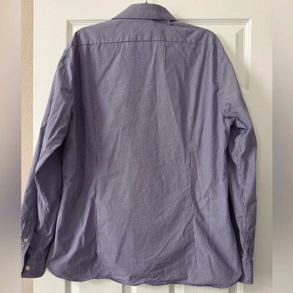 Men’s John Varvatos Button Down Dress Shirt slim fit size 17 sleeve 34/35